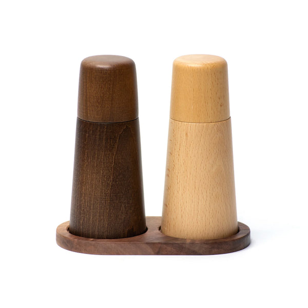 BLACK WALNUT SALT AND PEPPER MILL TREY