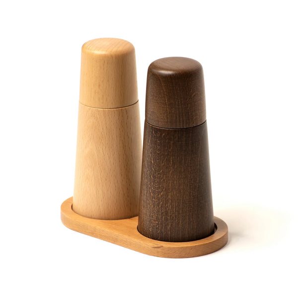 BEECH SALT AND PEPPER MILL TRAY