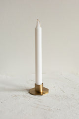 BRASS GEOMETRIC CANDLEHOLDER - 0