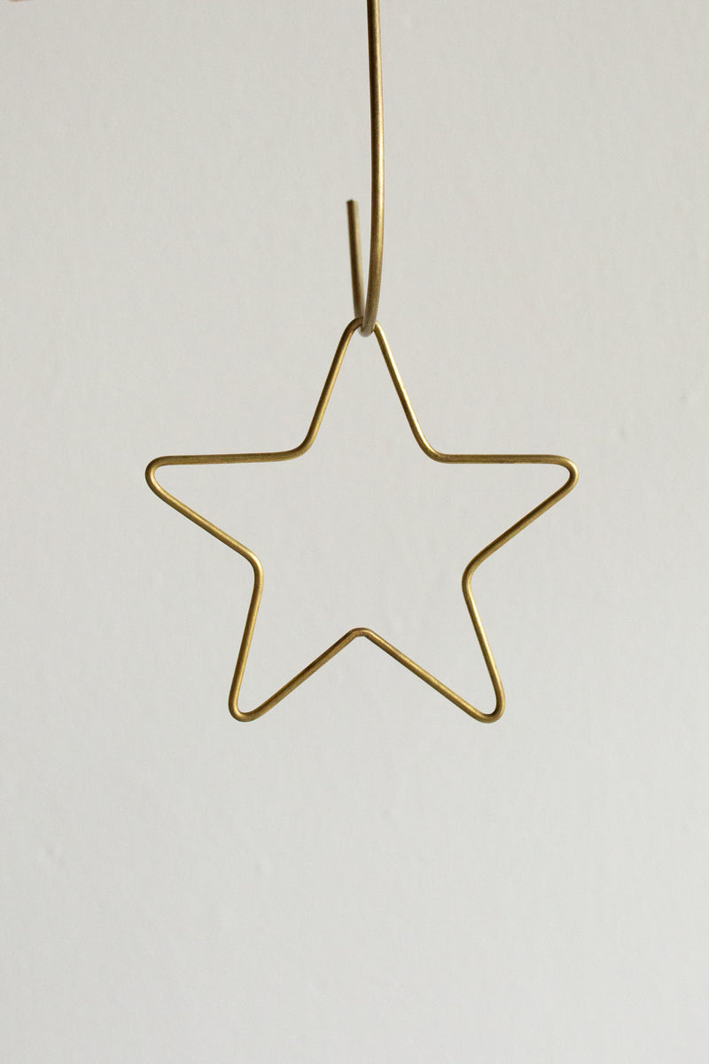 BRASS WIRE STAR