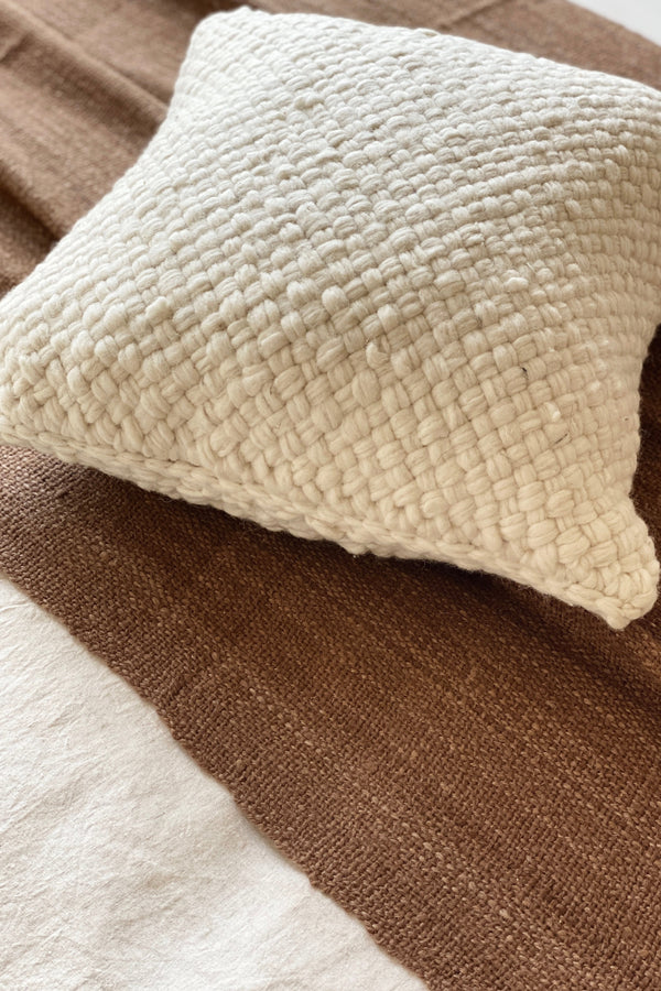 TEXTURED SQUARE CUSHION | NATURAL | Imprint House