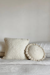 TEXTURED SQUARE CUSHION | NATURAL | Imprint House